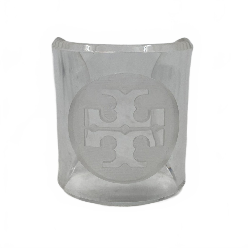 Tory Burch Clear Acrylic Cuff Bracelet | OS Regular